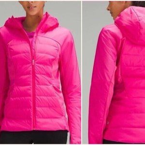 NWT Lululemon Down For It All Down Jacket Size 0 Sonic Pink🩷hot pink hooded New